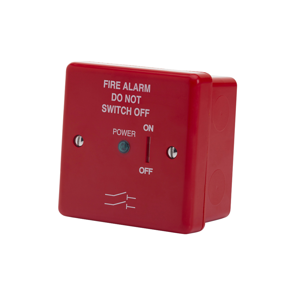 Image of Red Fire Alarm Mains Isolate Switch