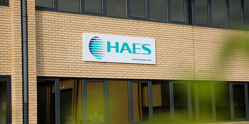 Image of the outside of the Haes Technologies office building